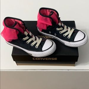 New! Converse pink tutu high tops. Size 11